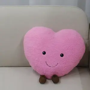 Párna Szív 35x30 cm rózsaszín kép