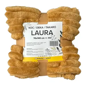 Takaró Laura 70x140 cm 9 mustár kép