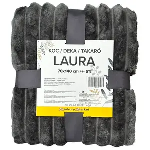 Takaró Laura 70x140 cm 11 sötétszürke kép