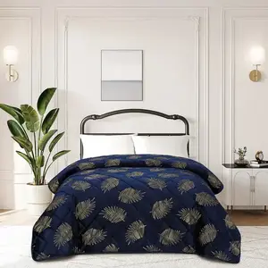 Ágytakaró Poli 2504-2 sötétkék 220x250 cm kép