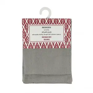 Szalvéta MODERN szürke sima 45x45 kpl. 4 db kép
