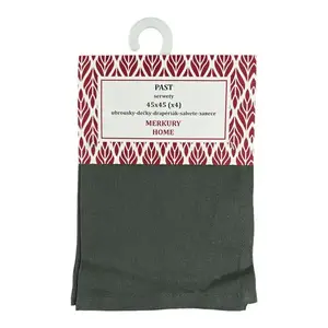 Szalvéta PAST sötét szürke sima 45x45 kpl. 4 db kép