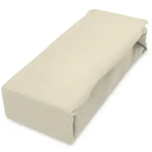 Lepedő Jersey gumiszalaggal 140x200 krém kép