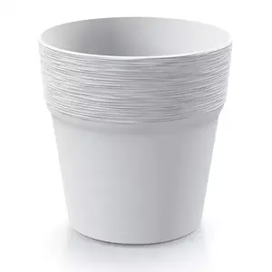 Virágcserép Furu Round- Fehér kép