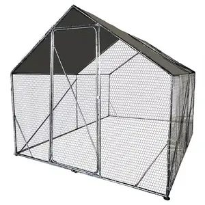 Baromfi fém ketrec 200x300x220 cm kép