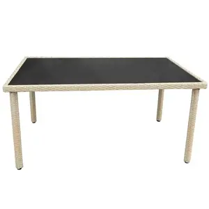 Asztal technorattan Dandy természetes 150x90 cm kép