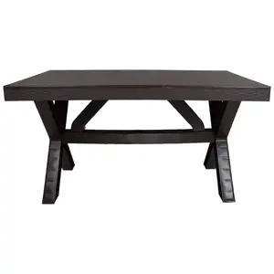 Asztal Rustic barna 80x140 cm kép