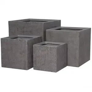 Virágcserép LT24948-BCDE 37x37x37 P300 kávé kép