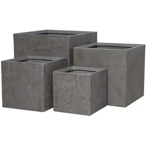 Virágcserép LT24948-BCDE 44x44x44 P300 kávé kép