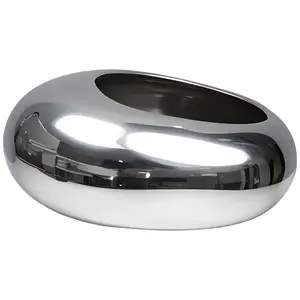 Virágcserép YS44170S Electroplating Effect 16x12x6, 5 Silver kép