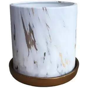 Virágcserép YS44149M ceramic Water Transfer Effect 13x13x1 kép
