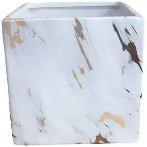 Virágcserép YS44148M ceramic Sq Water Transfer Effect 12, 5 kép