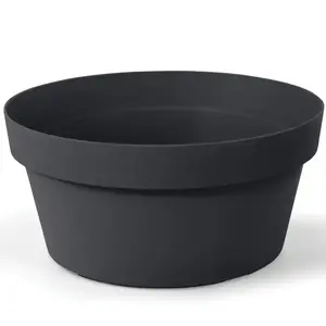 Virágcserép tál 35x17 antracit kép