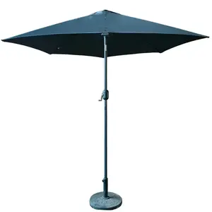 Modena félkör alakú esernyő 270x135 cm YQ-108 antracit kép
