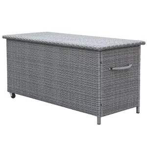 Tejn technorattan kerti láda 55x64x136 szürke kép