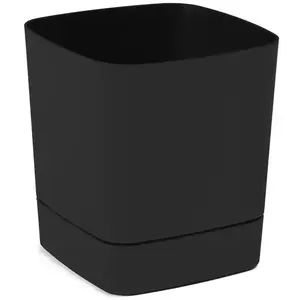 Virágcserép talapazattal Clima 16x16 Recycled fekete LA140-04 kép
