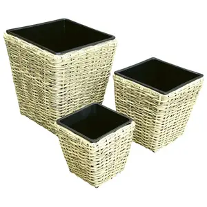 Fonott virágcserép 26.5x26.5x29 kép