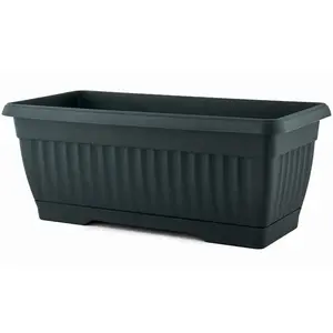 Virágcserép balkonowa + uchwyt 50x19x16, 5 antracit kép