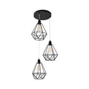 Csillár KARO 3xE27/15W/230V fekete W-KD 1311/3 BK kép