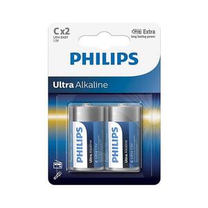 Philips LR14E2B/10 - 2 db C Ultra Alkáli elem 1, 5V 7500mAh Phil-LR14E2B/10 kép