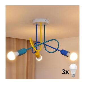 LED gyereklámpa OXFORD 3xE27/15W/230V mennyezeti W-2016/3 MIX/H kép