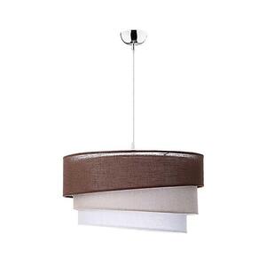 - Csillár zsinóron TRIO 1xE27/40W/230V átm. 45 cm barna/bézs/fehér 7033 kép