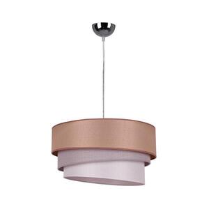 - Csillár zsinóron TRIO 1xE27/40W/230V átm. 45 cm barna/szürke/ezüst 8338 kép