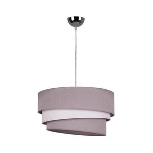 - Csillár zsinóron TRIO 1xE27/40W/230V átm. 45 cm szürke/fehér 8297 kép