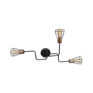 Csillár TUBE II 3xE27/15W/230V fekete P-1924/3K BK+BR kép