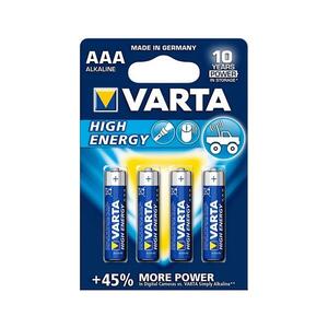 Varta 4903 - 4 db Alkáli elem HIGH ENERGY AAA 1, 5V 4903121414 kép