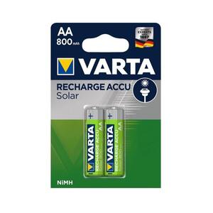 Varta 56736 - 2 db újratölthető SOLAR ACCU AA NiMH 800mAh 1, 2V akkumulátor 56736101402 kép