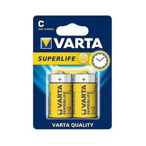 Varta 2014 - 2 db cink-szén elem SUPERLIFE C 1, 5V 2014101412 kép