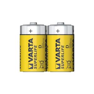 Varta 2020 - 2 db cink-szén elem SUPERLIFE D 1, 5V 2020101302 kép