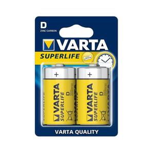 Varta 2020 - 2 db cink-szén elem SUPERLIFE D 1, 5V 2020101412 kép