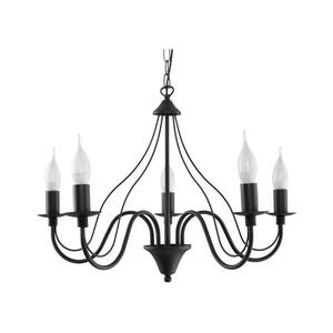 Csillár láncon MINERWA 5 5xE14/40W/230V fekete SL.0218 kép