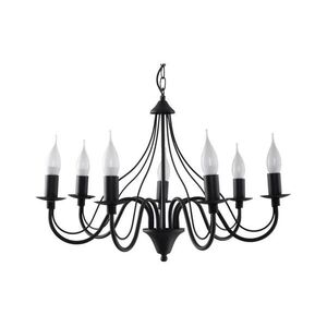 Csillár láncon MINERWA 7 7xE14/40W/230V fekete SL.0219 kép