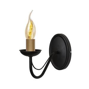 Fali lámpa MALBO 1xE14/60W/230V K-2910/1 BK+GO kép