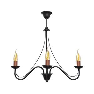 Csillár rúdon MALBO 3xE14/60W/230V W-2940/3 BK+BR kép
