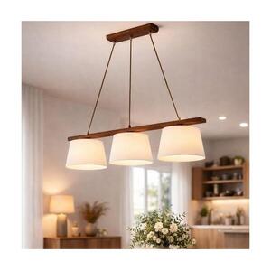 AIDA kábeles csillár 3x E27/60W/230V, átmérő 25 cm, tölgy/dió LD 3.98 DĄB ORZECH kép