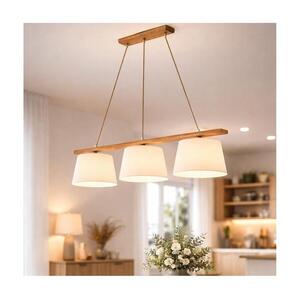 AIDA kábeles csillár, 3xE27, 3x60W, 230V, Ø 25 cm, tölgy LD 3.98 DĄB RUSTIK kép