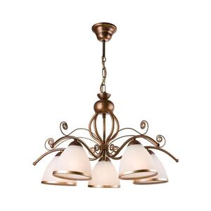 Láncra függesztett RETRO II csillár 5xE27/60W/230V, patinás bronz LM 5.51 br kép