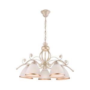 Láncos csillár RETRO II 5xE27/60W/230V fehér patina LM 5.51 kép