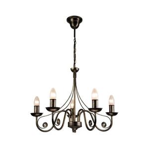 Csillár láncon DONATO 5xE14/40W/230V LM 5.29 CZARN kép