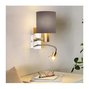 Eglo 96481 - LED flexibilis lámpa PASTERI 1xE27/40W+LED/3, 8W szürke 96481 kép