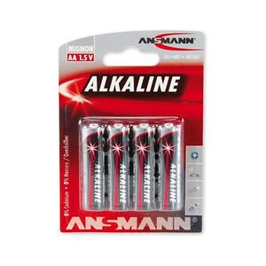 Ansmann 09629 LR6 AA RED - 4db alkáli elem 1, 5V 09629 kép