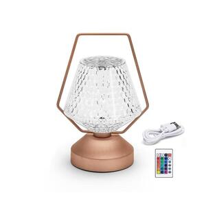B.V. - LED RGB Dimmelhető újratölthető asztali lámpa LED/1W/5V 1800mAh 20 cm + távirányító B10311K8Q kép