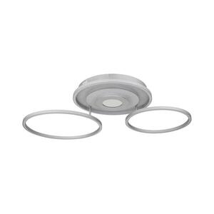 Globo 67824-40 - LED-es, fényerőszabályozható mennyezeti lámpatest MILES 40W/230V 57x99, 2 cm ezüstszínű+távirányítóval 67824-40 kép