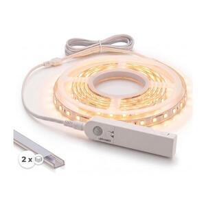 SmartLED Szett 1x érzékelős LED szalag FLEX LED/3, 6W/4xAA 2 m + 2x beépíthető profil 1 m 2xSD0028+1xP227986 kép