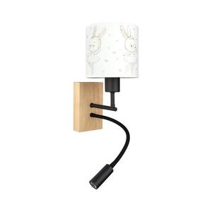 Brilagi - LED Flex. lámpa BOBO WOOD 1xE27/25W/230V + LED/3W tölgy/fekete/fehér/királyi. BG1564+BG5580 kép