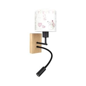 Brilagi - LED Flex. lámpa BOBO WOOD 1xE27/25W/230V + LED/3W tölgy/fekete/krém/királykék BG1564+BG5589 kép